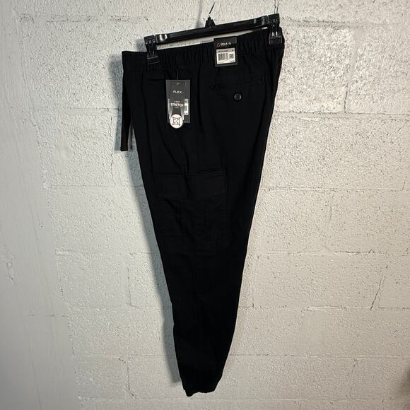 Galaxy by Harvic Cargo Twill Jogger 450 Black Medium - Picture 1 of 8
